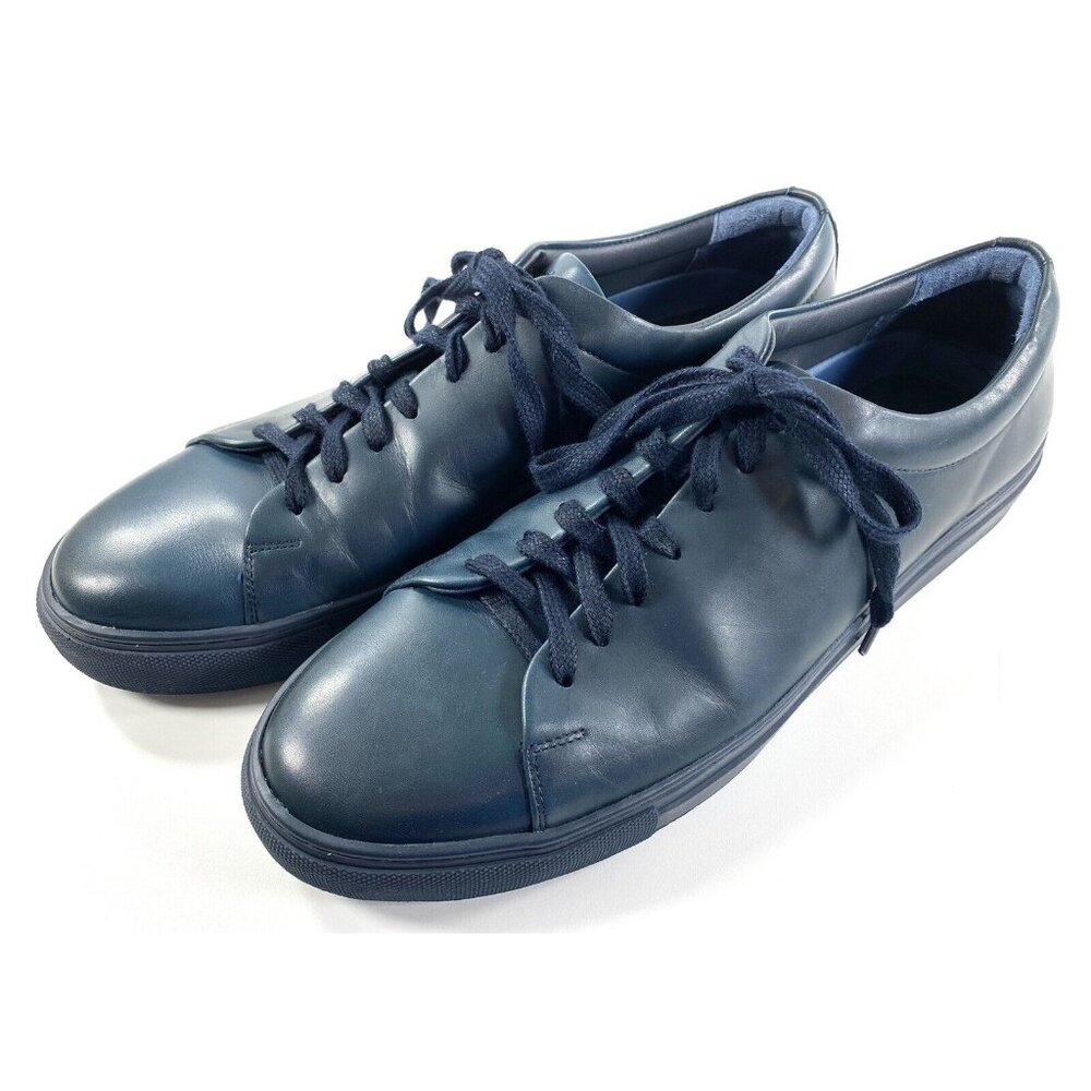 Wolf & Shepherd Glider Sneaker Shoes Mens Size 12 Lace Up Casual Midnight Blue